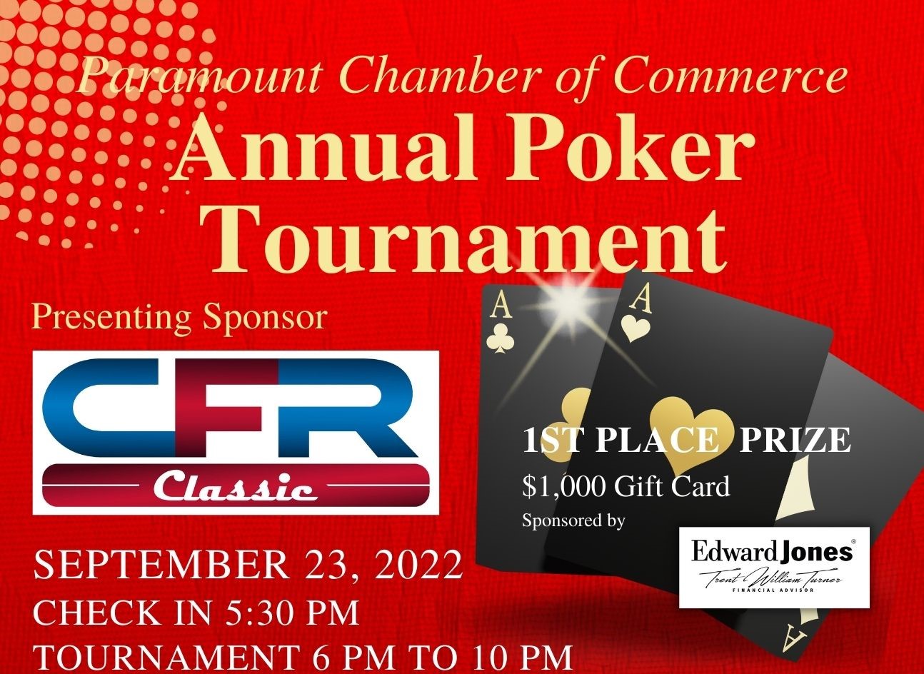 Annual Poker Tournament Paramount Chamber