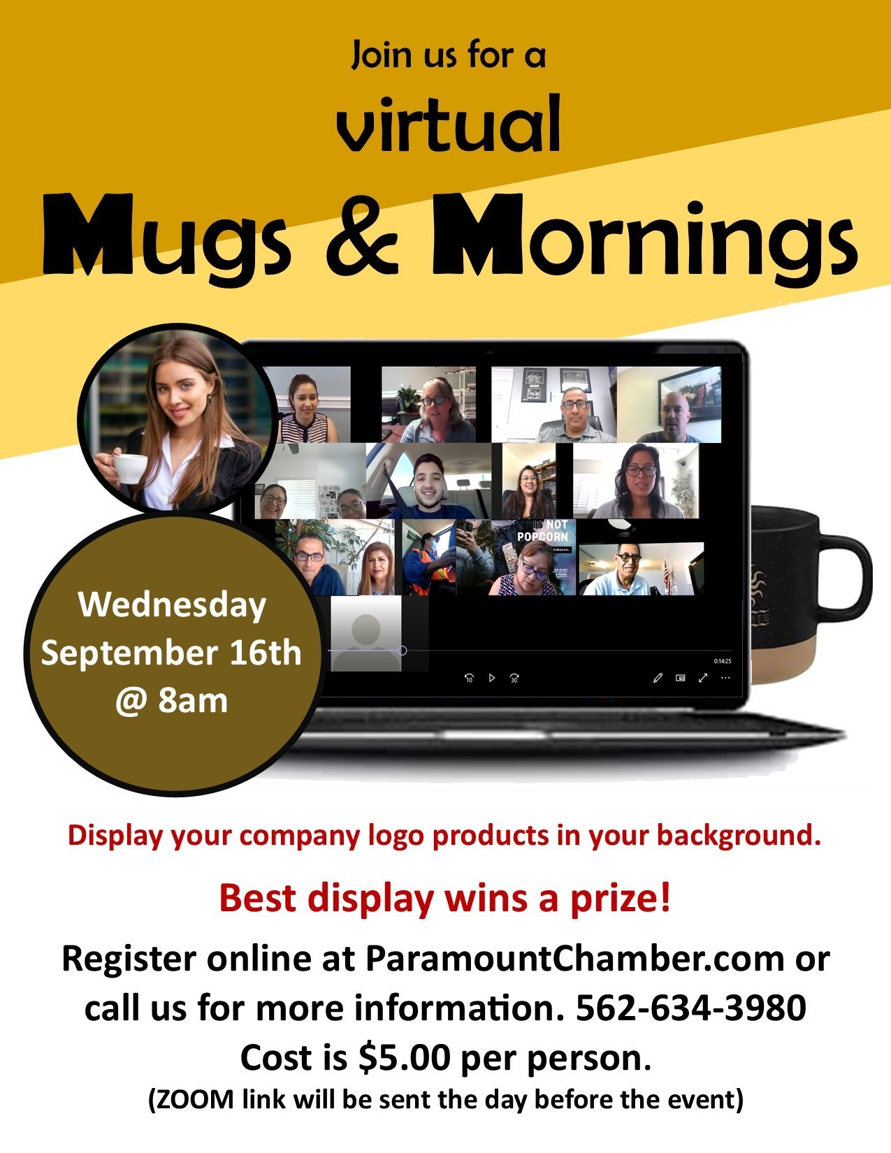 Mugs & Mornings flyer