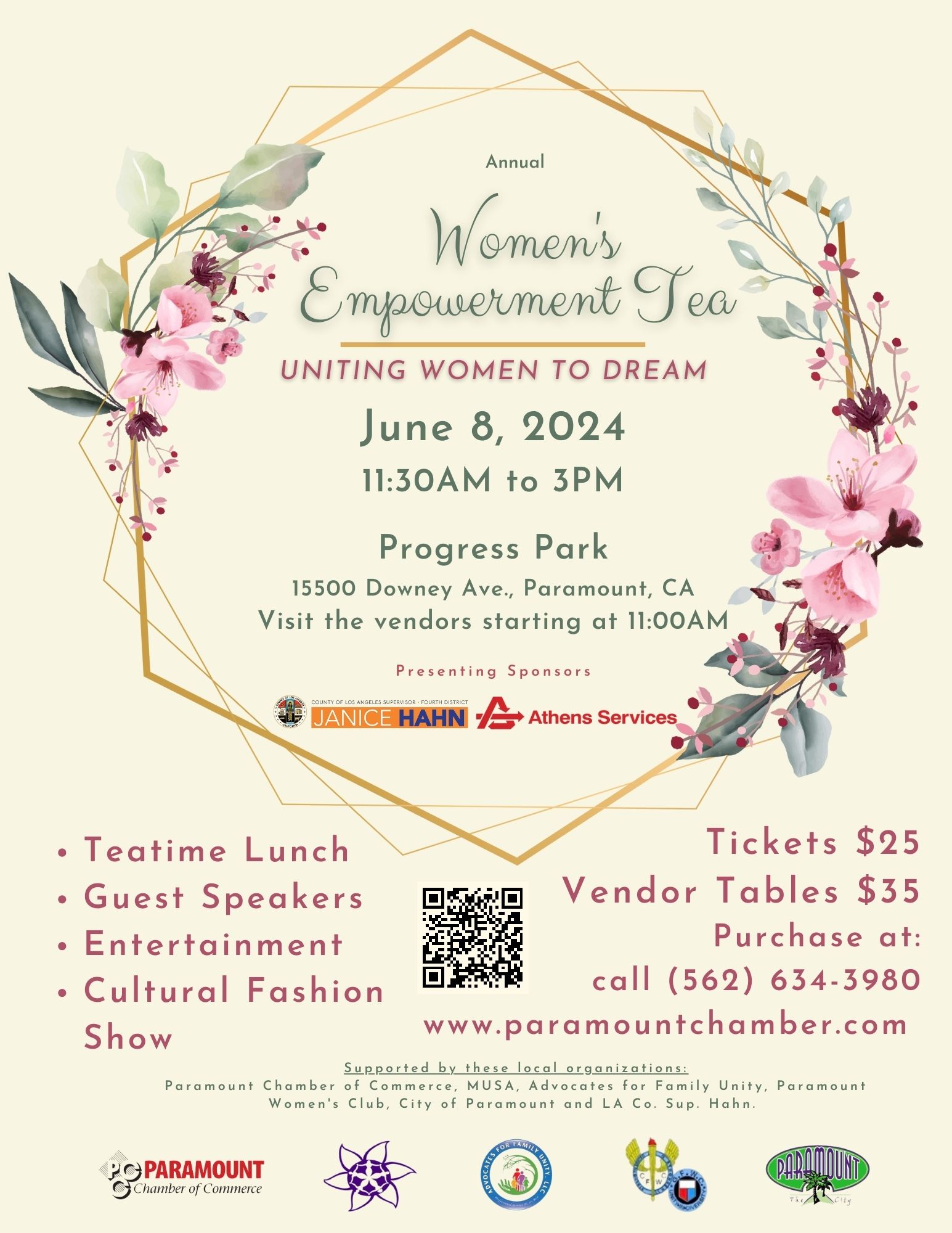 Womens Empowerment Tea square banner - 1
